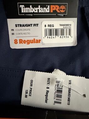 Timberland PRO Women's Duck Double-Front Carpenter Pants #TB0A6D96019 Size 8 Reg